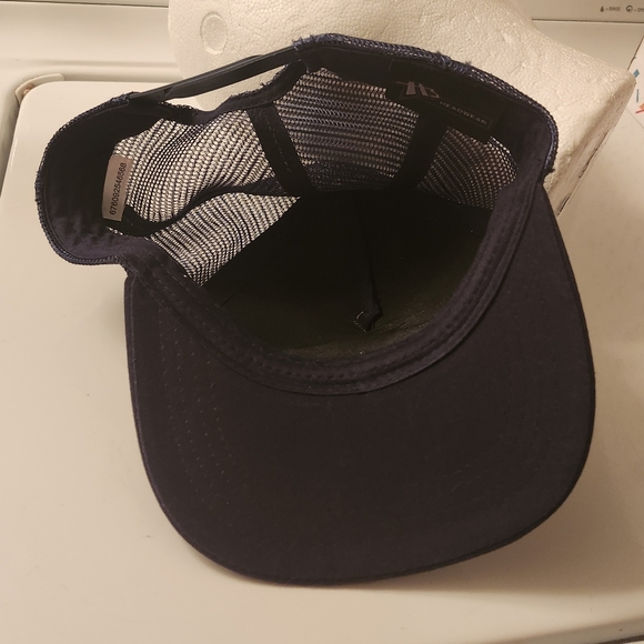 Ford Mustang Hat. Blue /White  Mesh SnapBack Baseball Trucker Cap. - Picture 2 of 7